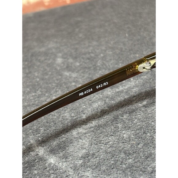 RAY-BAN RB4034 642/83 Unisex Brown Tortoise Polarized Sunglasses, Needs Lens - Picture 7 of 8